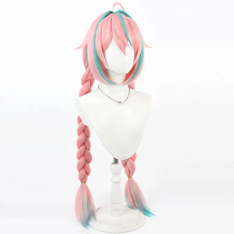 Genshin Impact Varesa peluca cosplay fila de maíz pelo grueso regalo de Halloween
