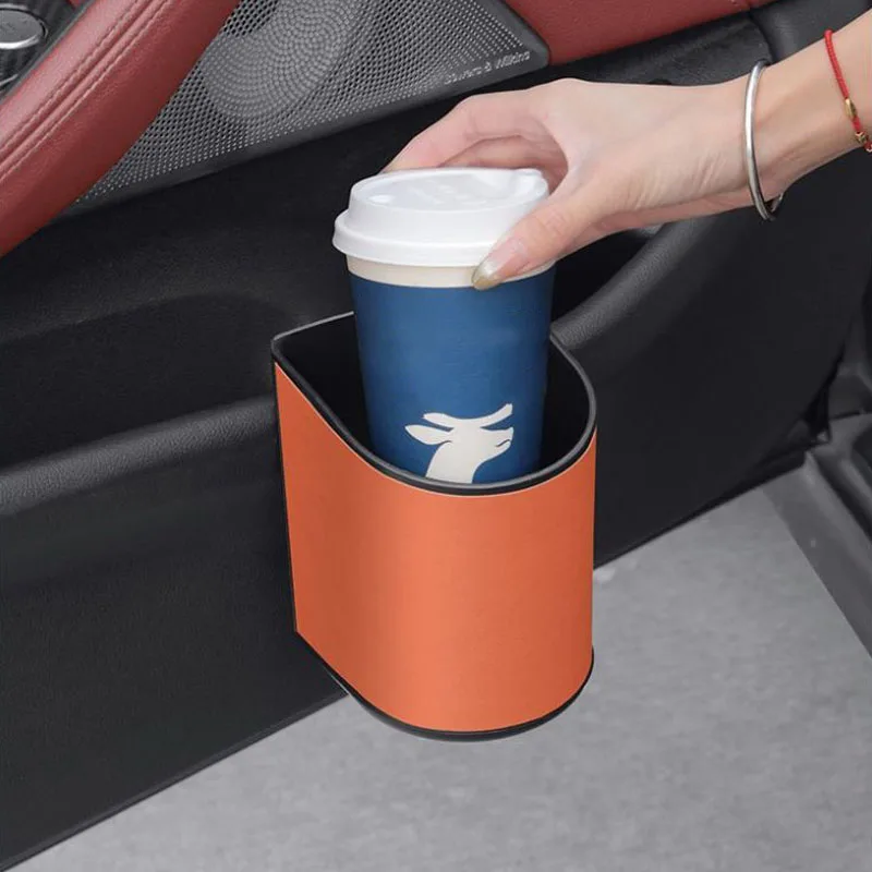 Universal Car Door Cup Holder Box Back Clip Design Drink Rack Storage Bin Car Seat Back Water Cup Box Organizer Pocket