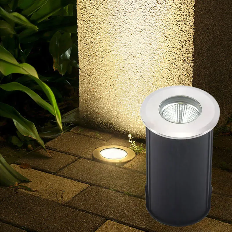 Waterproof led light garden underground 3W 5W 7W 9W IP67 Outdoor Buried Garden Path Spot Recessed Inground Lighting DC12V-24V