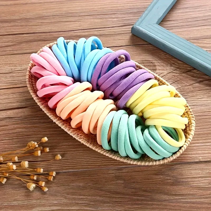 Seamless Elastic Hair Bands 50/100 Pack