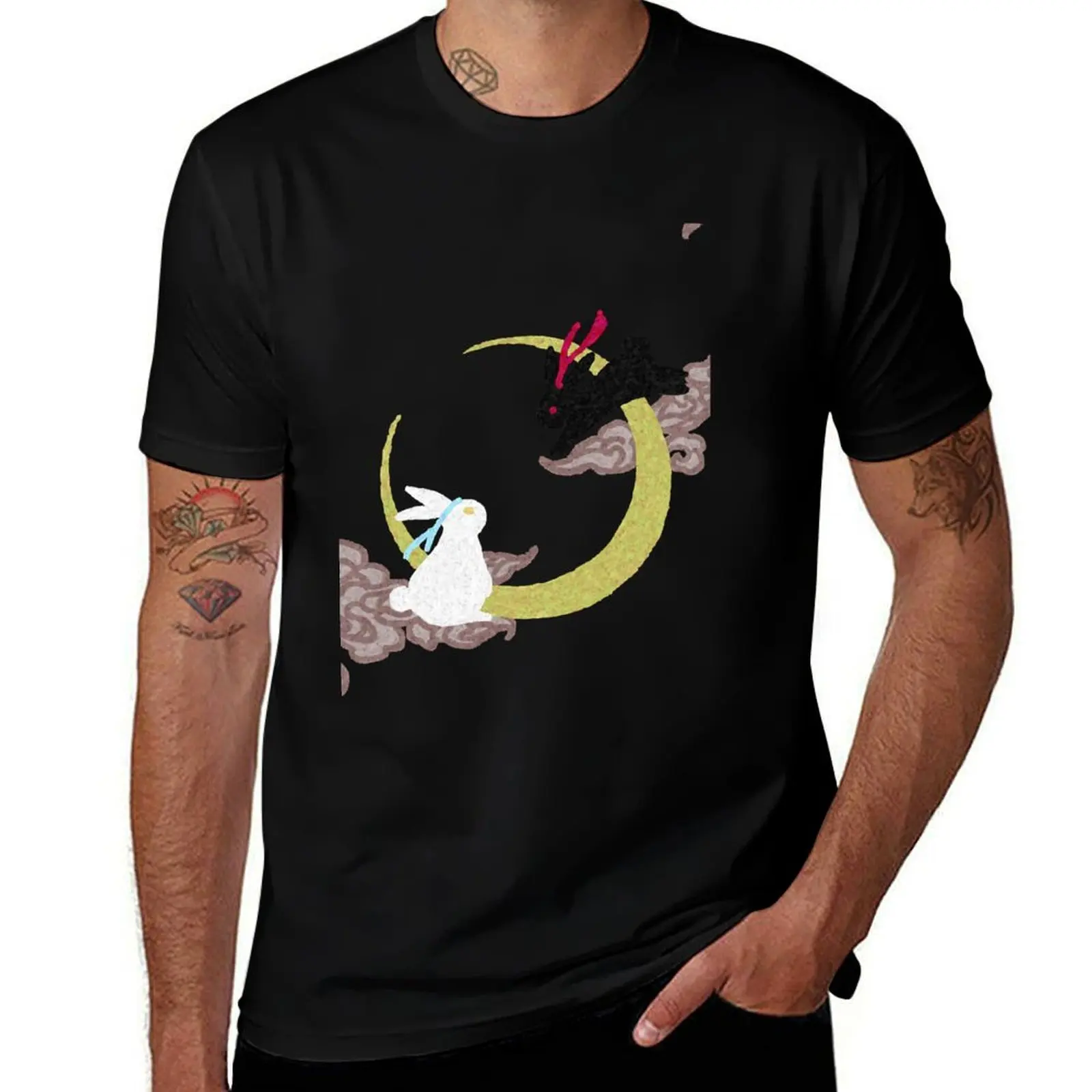 

Bunny wangxian T-Shirt Work Basic Short Sleeve Top