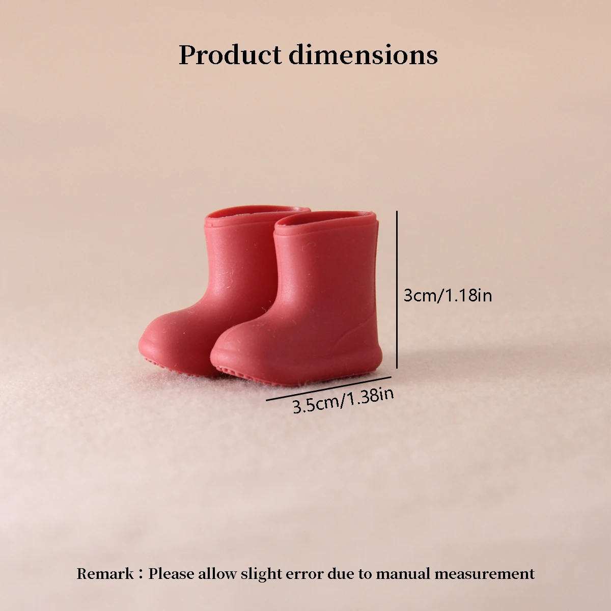 مصغرة محاكاة احذية المطر سيليكون 2 أزواج مناسبة ل 1:12 Bjd Ob11 بيت الدمية ديكور المنزل