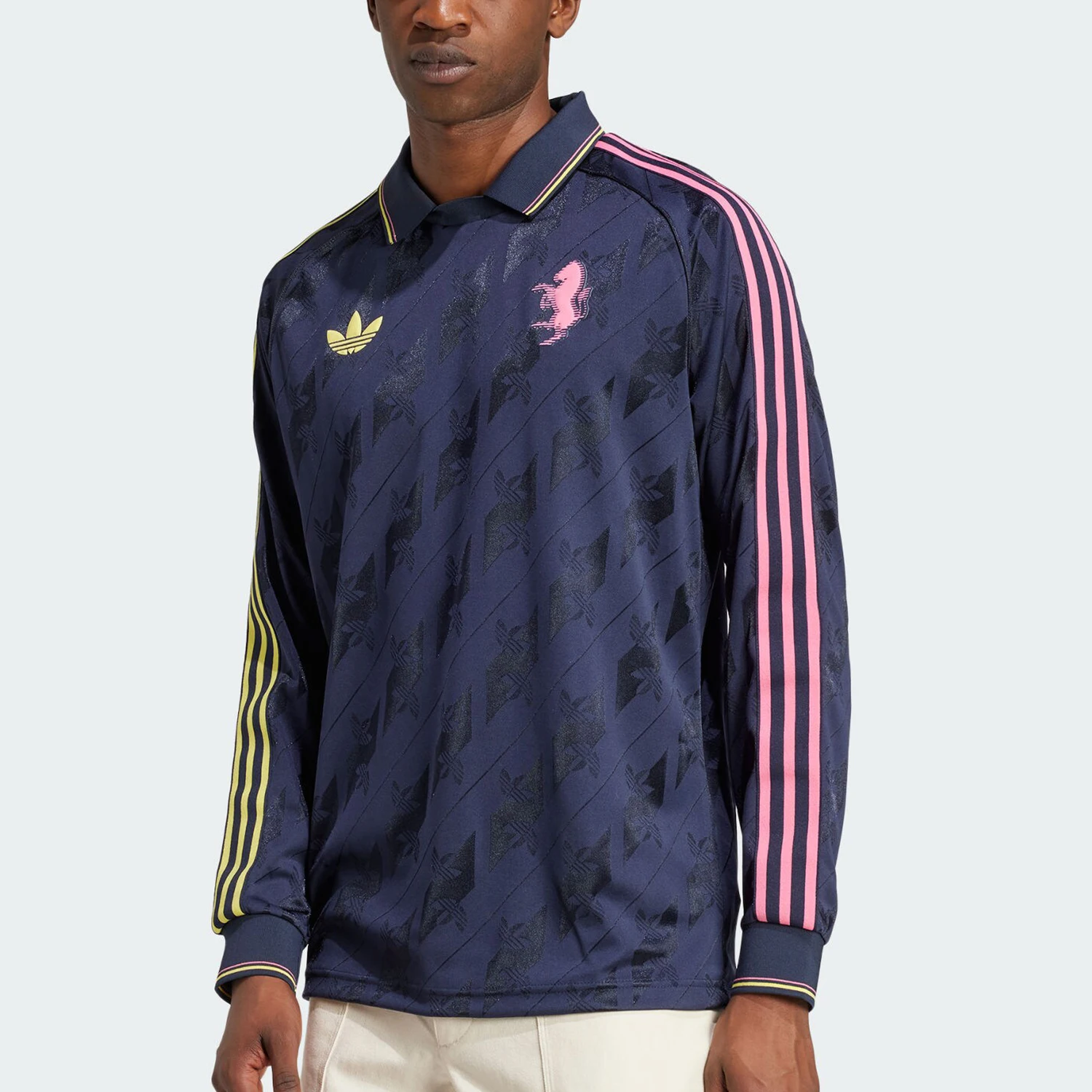 アディダス公式 オーセンティック スリーストライプス メンズ フットボール 微プリントカラー 長袖 IT3851