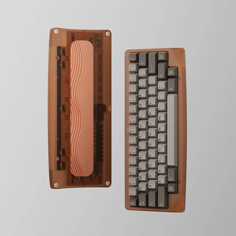 KBDfans لوحة المفاتيح الميكانيكية المخصصة AGAR Kit الأنود غلاف من الألومنيوم HHKB تخطيط QMK/VIA متوافق مع بطانة السعة الثابتة