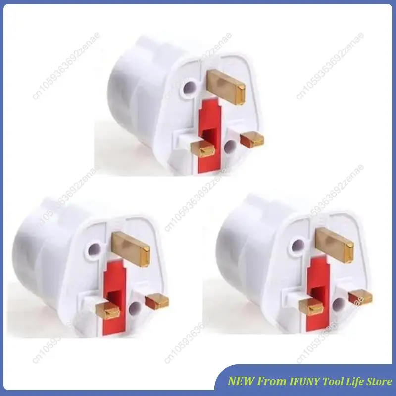 

3 шт., универсальный дорожный адаптер из ЕС в Великобританию, адаптер европейского и британского типа G, электрическая вилка, преобразователь, розетка, британская вилка Ne