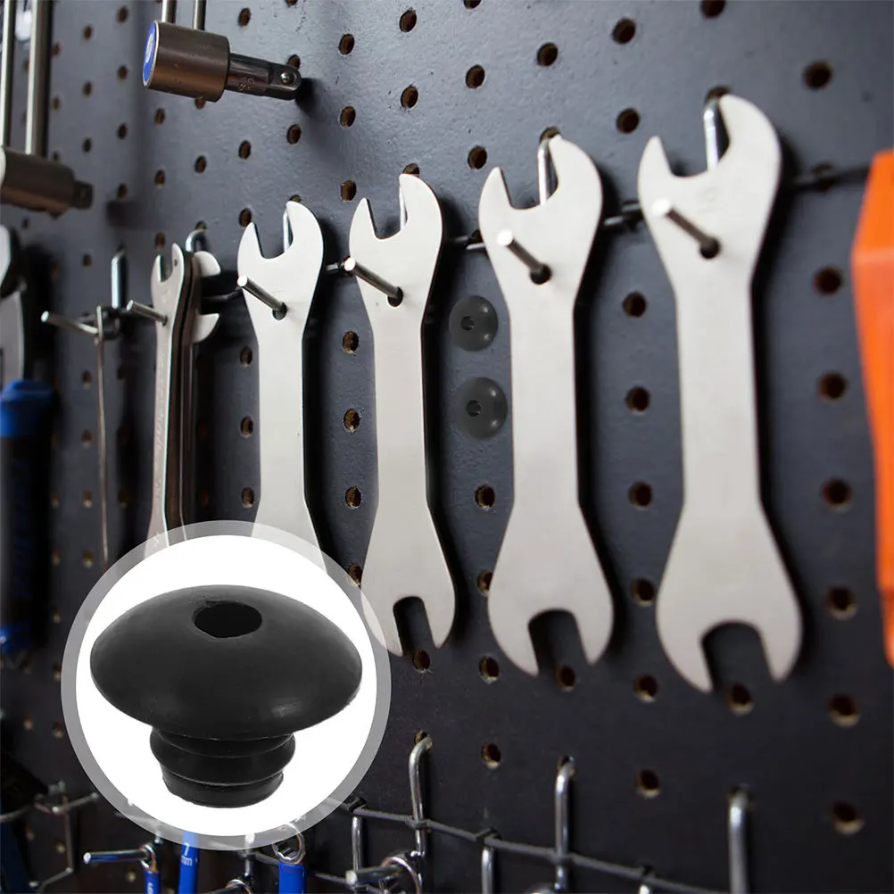 

100Pcs Peg Hook Retainers Rubber Peg Board Plugs Pegboard Hook Clips to Keep Hooks from Falling Pegboard Accessories