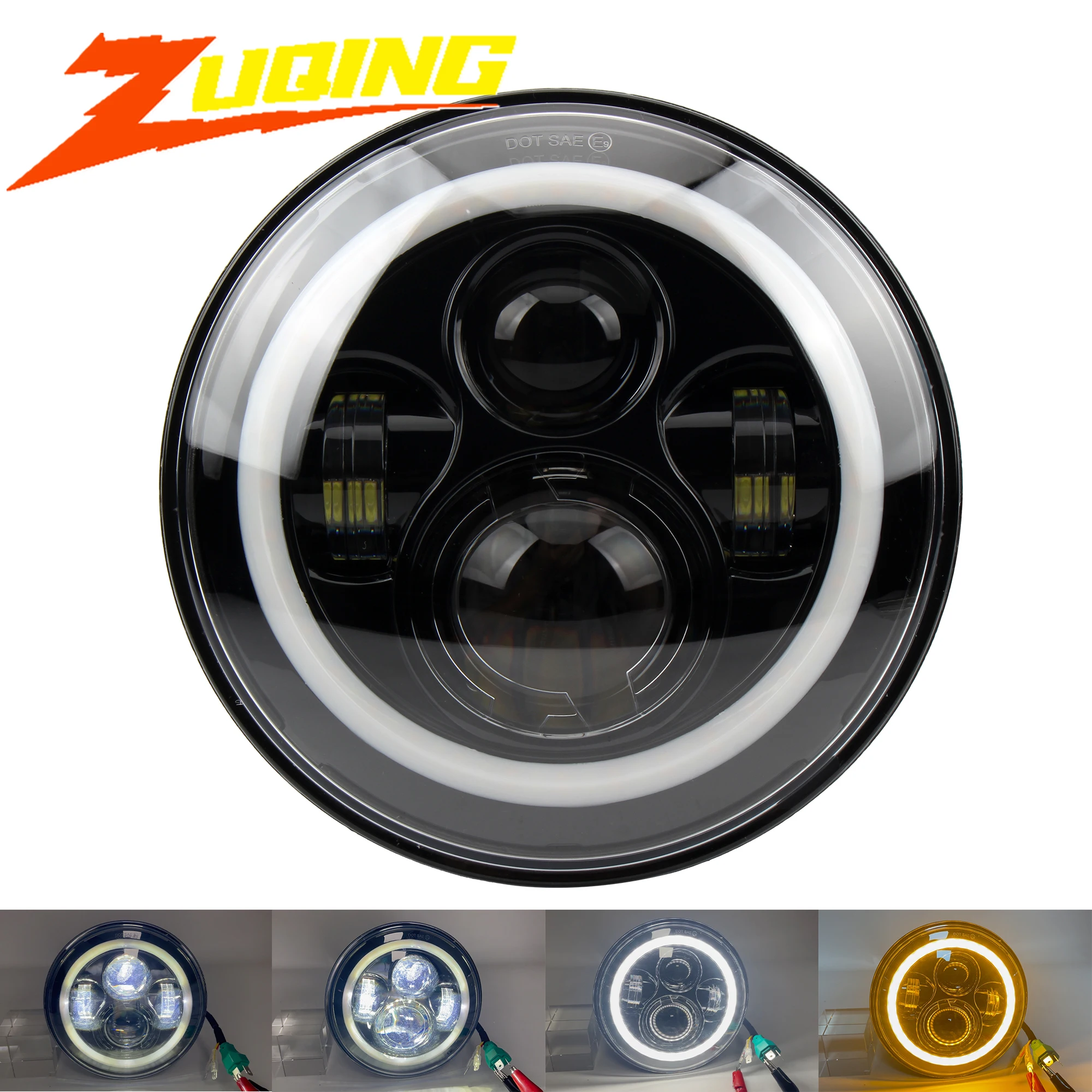 

Motorcycle Headlight 7 inch LED For Harley Touring Ultra Classic Electra Street Glide Road King Yamaha Motorcycle Headlamp