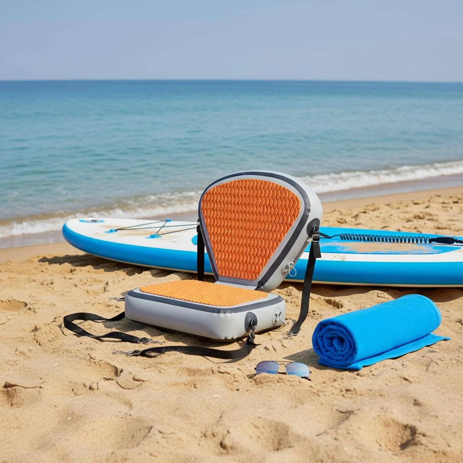 

SUP Seat Independent Air Chamber Paddle Board Backrest Seat Water Sports Gear Adjustable Straps Easy to Install for Outdoor