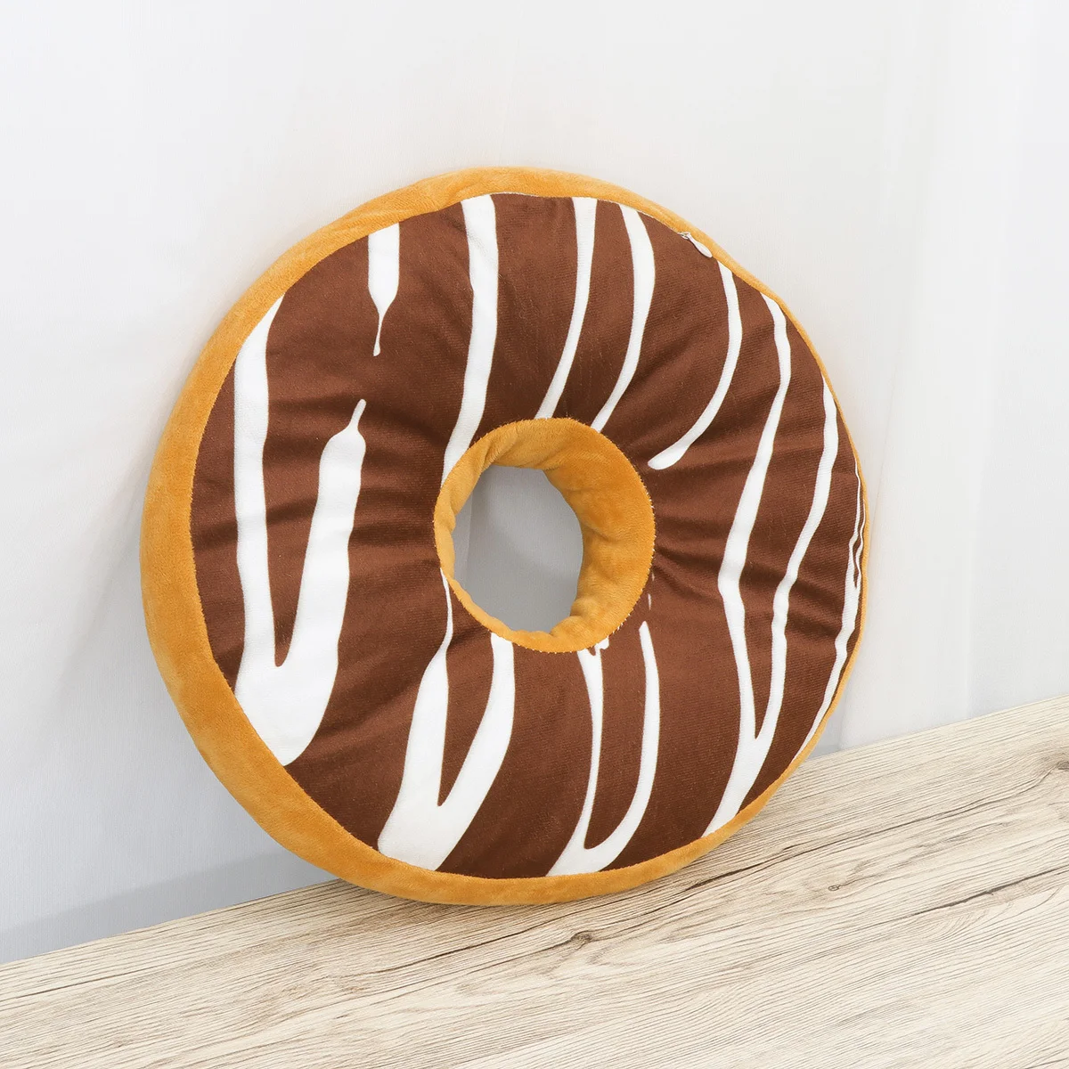 

3D Donut Cushion Soft Seat Back Pillow Doughnut Throw Pillow for Home Office Car Sofa Bedroom Milk Chocolate Donut Pillows