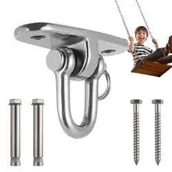 360 Rotating Brackets 304 Stainless Steel Swing Hammock Hanging Eye Plate For Swing Strength Training Boat Buckle Hardware Hook