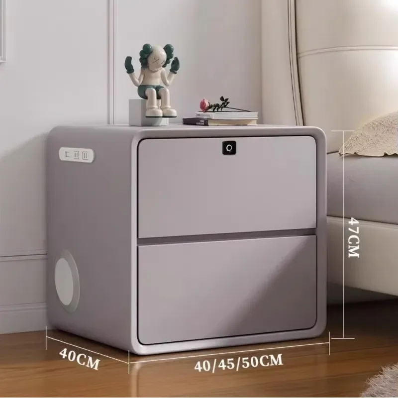Limited-time Deals Simple Luxurious Wooden Nightstand with Drawers Multi Functional Side Cabinet Bedroom Storage Cabinet