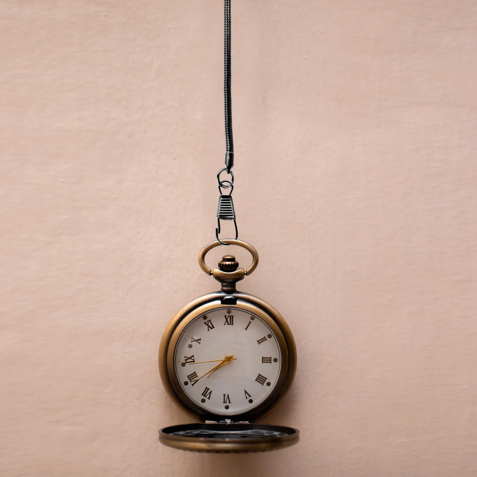 

Alloy Pocket Watch Chains Vintage Clip Accessories for Men Stainless Steel Black Snake Chain Metal Link for Jeans Vest