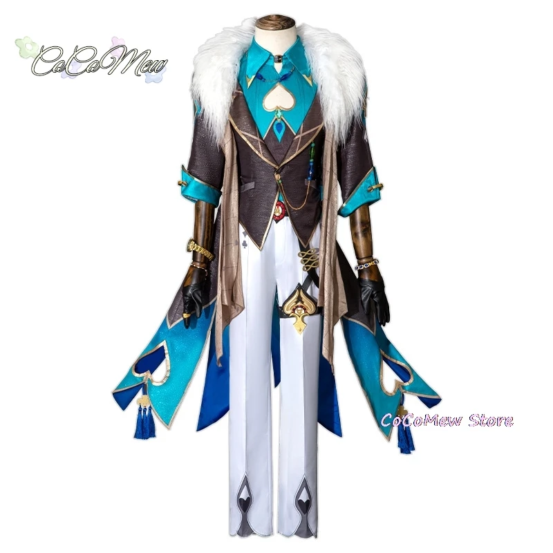 أفنتورين أنيمي تأثيري زي للبالغين ، هونكاي ستار السكك الحديدية ، تمويه رجل ، أدوتو ، أزياء هالوين نسائية