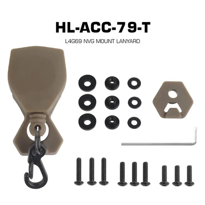 Tactical Helmet L4G69 NVG Mount Lanyard Anti-lost Rope for Fixed Night Vision Model