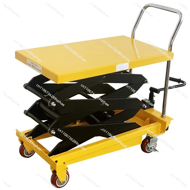 Manual Hydraulic Lift Table Scissor Lift Platform Hand Push Mobile Workbench for Molds