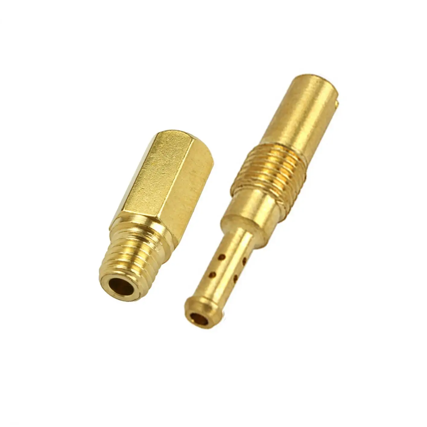 หัวฉีดคาร์บูเรเตอร์มอเตอร์ไซค์20ชิ้น/เซ็ตหัวฉีดหัวฉีดแบบช้า10ชิ้นหัวฉีดหลักทำจากทองเหลืองสำหรับ Sud Co Ko SO Ko PW K PWM PE