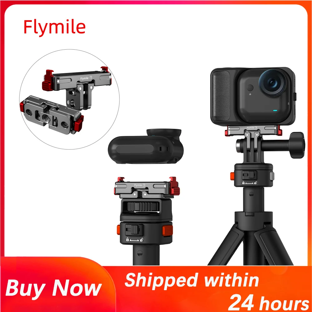 

Flymile Magnetic Quick Release Mount for Insta360 Go Ultra Camera,Buckle Quick Release Mount,Adapter Base,Go Ultra Accessories