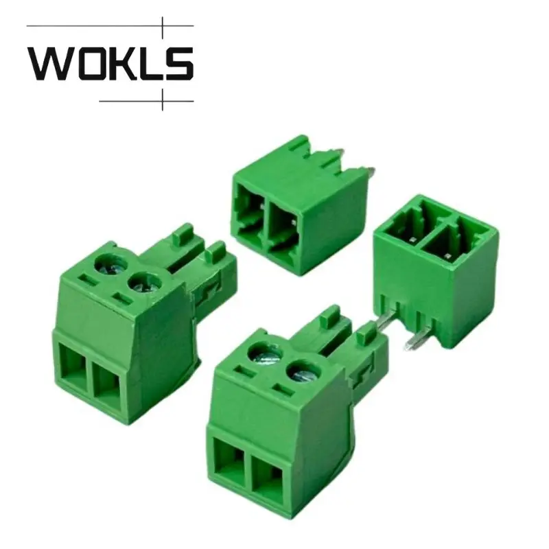 25/50Set 3.81mm Pitch 15EDGK 15EDGVC RC Pluggable terminal Connector Matching Straight and Right Angle Pin Header Terminal Block