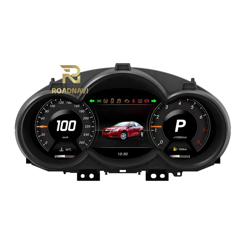 

12.3'' RoadNavi Car Instrument Cluster For Chevrolet Cruze 2009-2014 Auto Speedometer