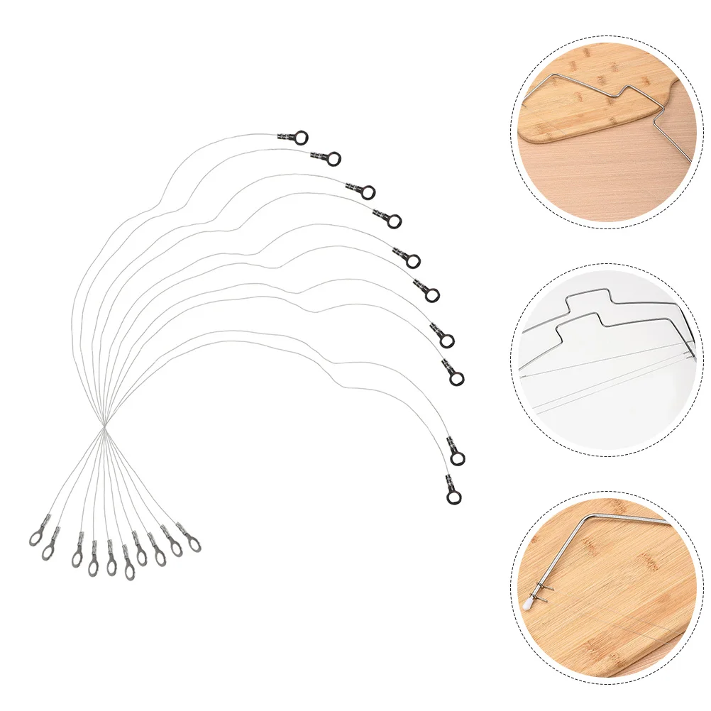 

10Pcs Precise Cutting Stainless Steel Wire Cake Slicer Leveler Cheese Cutter Baking Tools Cake Layer Cutter Baking Accessories