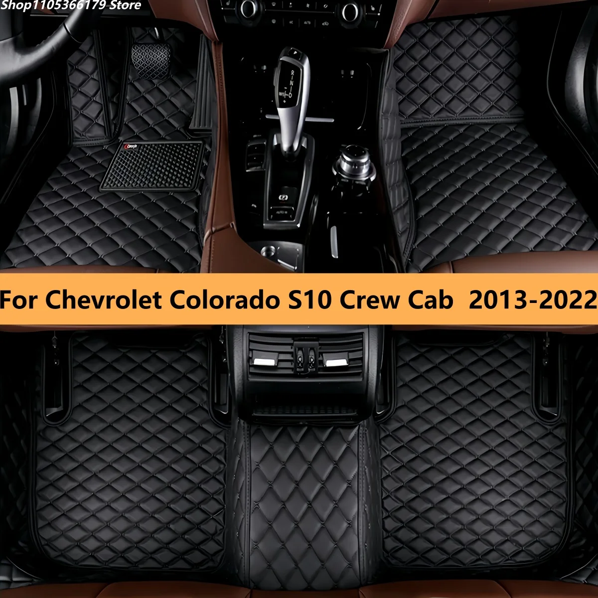 

Автомобильные коврики для Chevrolet Colorado S10 Crew Cab 2013-2022, полный комплект, ковровые покрытия