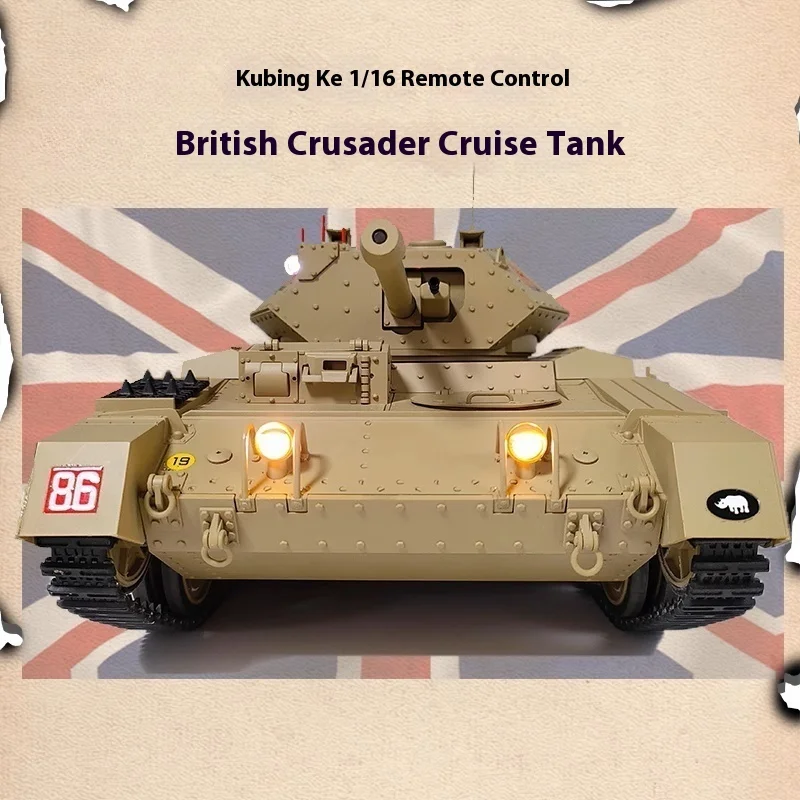 Kit de modèle de char britannique croisé 1/16, modèle d'assemblage militaire de la seconde guerre mondiale, mobile 360 ° Tourelle et piste Collector'S Display Cadeau Adulte
