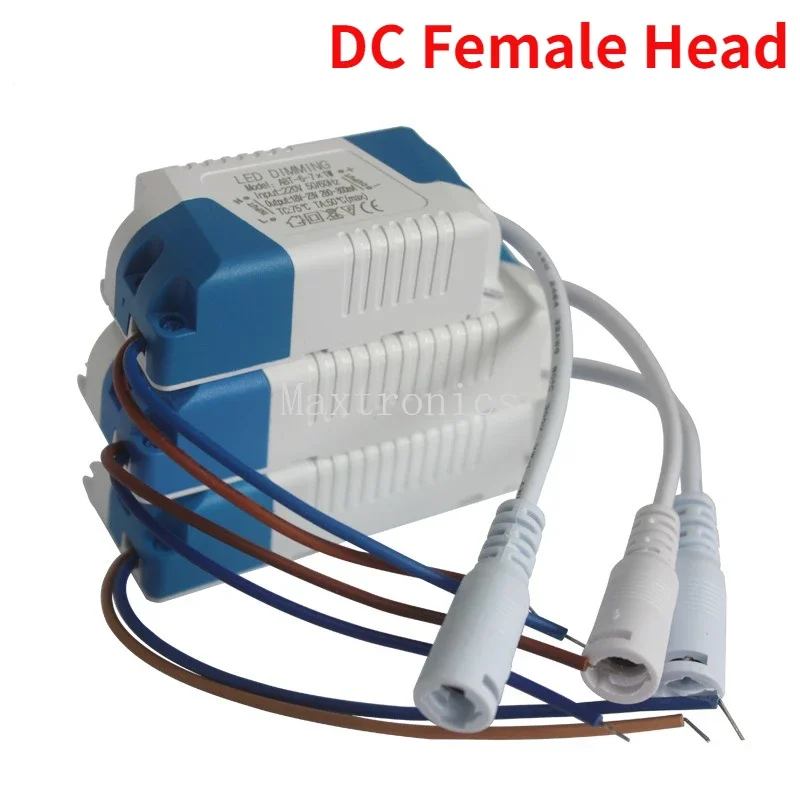 AC110/220V 3-24W Dimmable LED Driver Light Transformer 300mA Power Supply Adapter With DC Female Head for 220V 110V Led Lamps