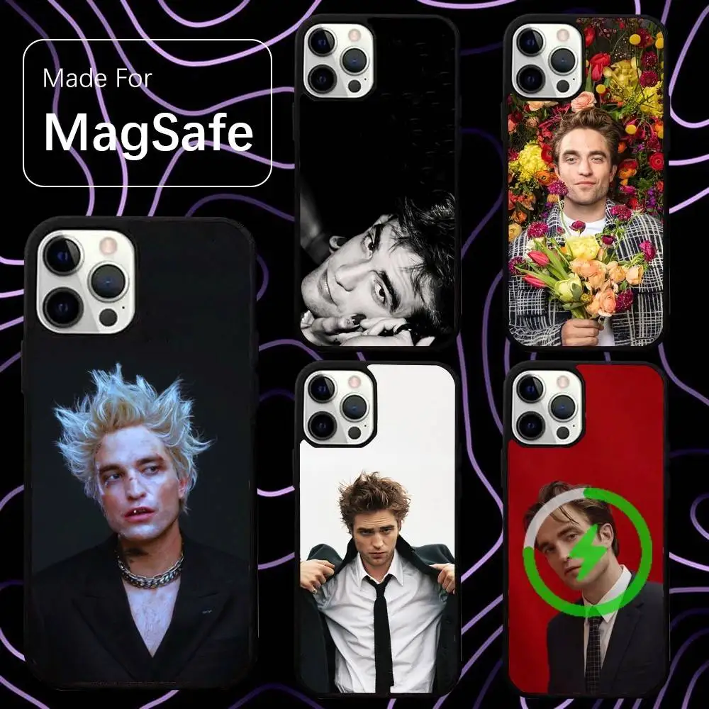 

Robert Pattinson Actor Phone Case For iPhone 16,15,14,13,12,11,Pro,Max,Plus,Mini,SE New Magsafe Magnetic Wireless Charging