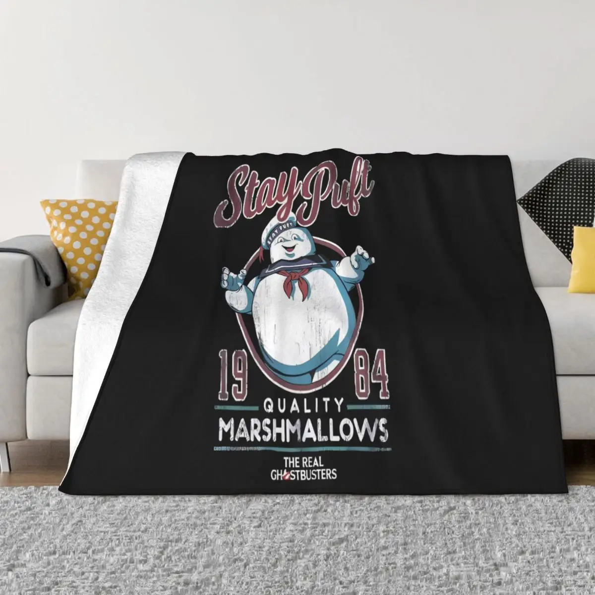 The Real Ghost Busters 1984 Stay Puff Home Blanket Couple Blankets Blankets And Blankets Throw Blanket