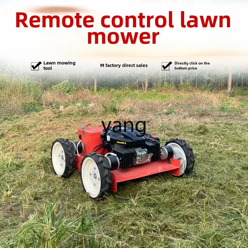 LTT remote control lawn mower orchard flat weeding self-propelled hybrid reclamation wheeled four-wheel drive