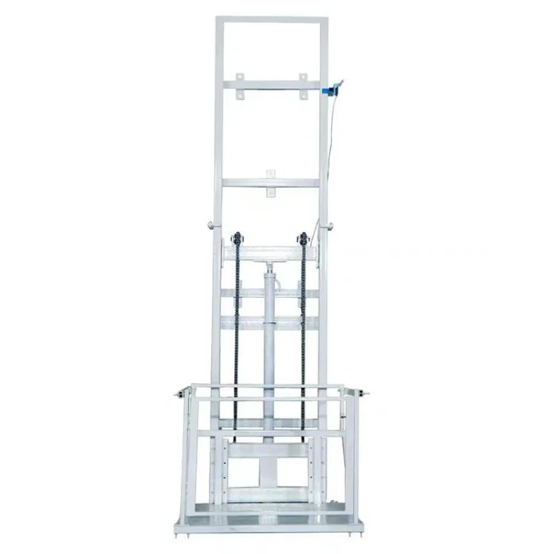 Sturdy Stable Guide Rail Electric Cargo Lifting Platform Simple Elevator For Factory Warehouse Household Daily Freight Transport