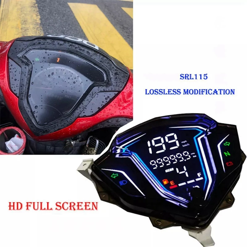 Motorcycle Digital Odometer Instrument Modification Refit Automatically Adjust For YAMAHA SRL115 FI / LAGENDA 115Z