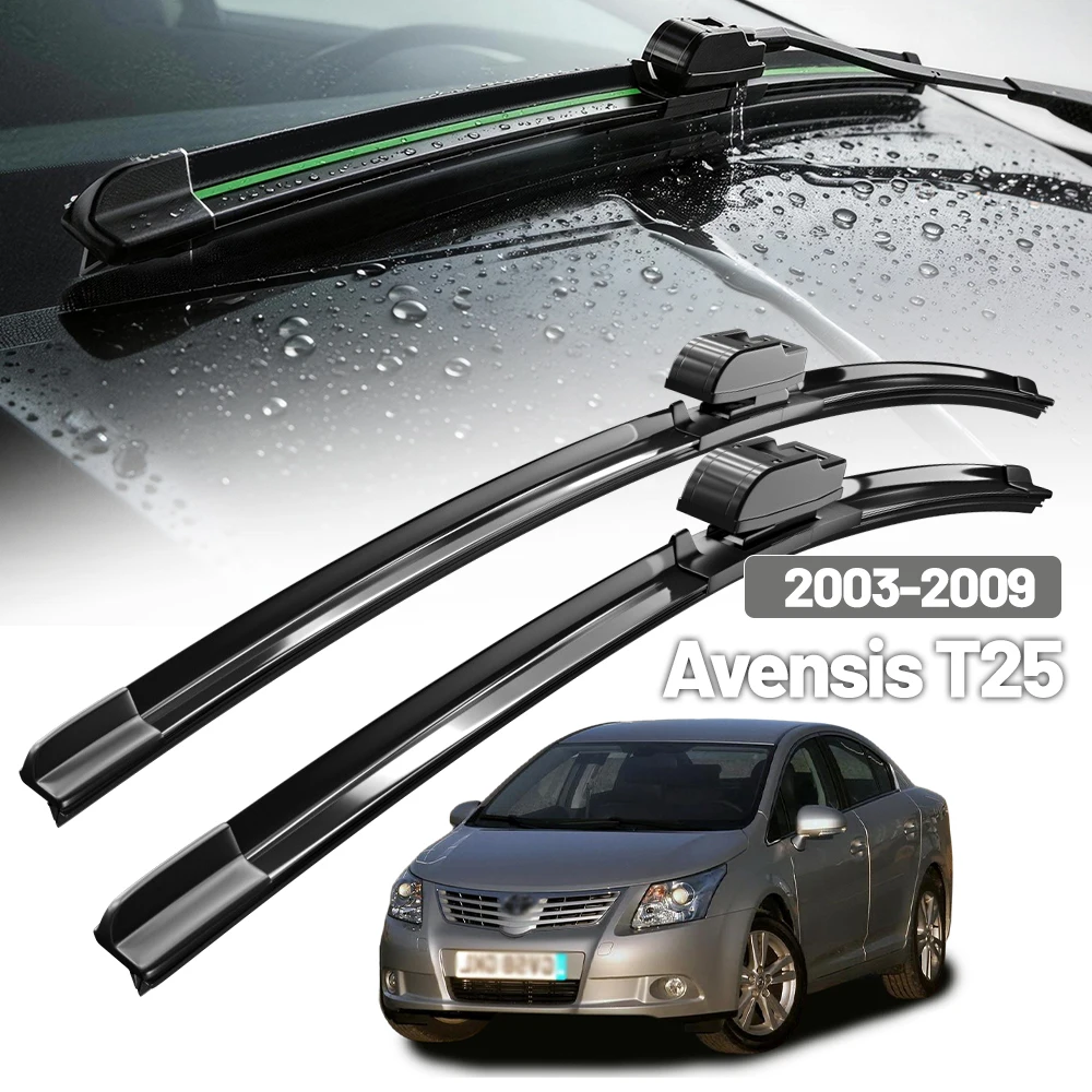 Für Toyota Avensis T25 2003-2009 2004 2005 2006 2007 2008 Frontscheibenwischerblätter 2 Stück Windschutzscheiben-Zubehör 24"16"