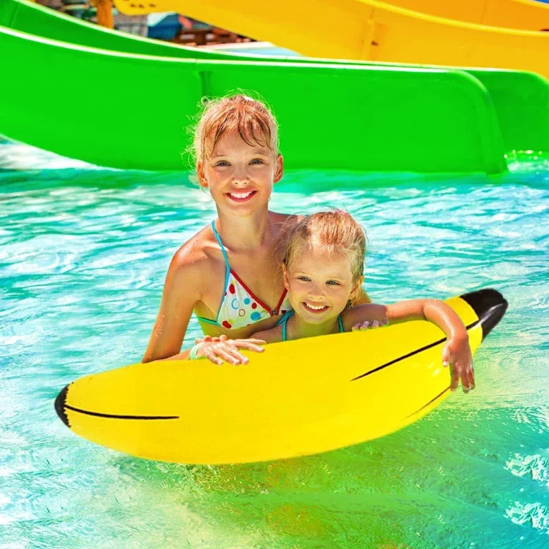 Plátano inflable de 60cm/180cm, accesorios de fruta de plátano falso, juguetes inflables, juegos de despedida de soltera, anillo de lanzamiento, 1 ud.