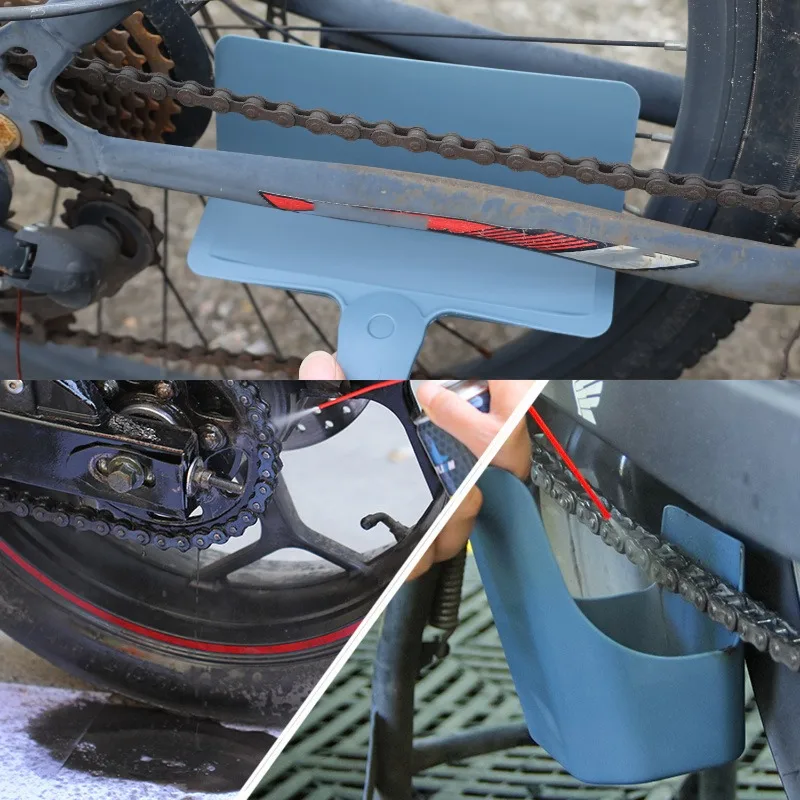 مجموعة أدوات تخزين الزيت لتنظيف سلسلة الدراجات النارية ملحقات التنظيف 2Tapas سلسلة الدراجات أداة تنظيف الزيت المقاومة لرذاذ الماء #3