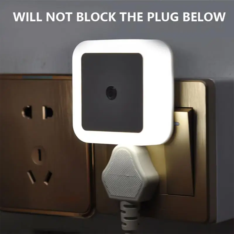 

Wireless LED Night Light Sensor Lighting Mini EU Plug Night Lights For Children Room Bedroom Living Room Decoration Lighting