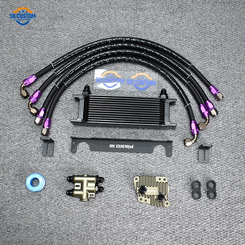 Oil Cooler Radiator Kit for BMW N46 Thermostat Engine Oil Cooler Kit