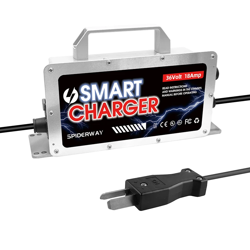 36 Volt 18 AMP Battery Charger-Crowfoot Plug For Club Car EZGO Yamaha Golf Carts IP67 Waterproof Lead-Acid Batteries