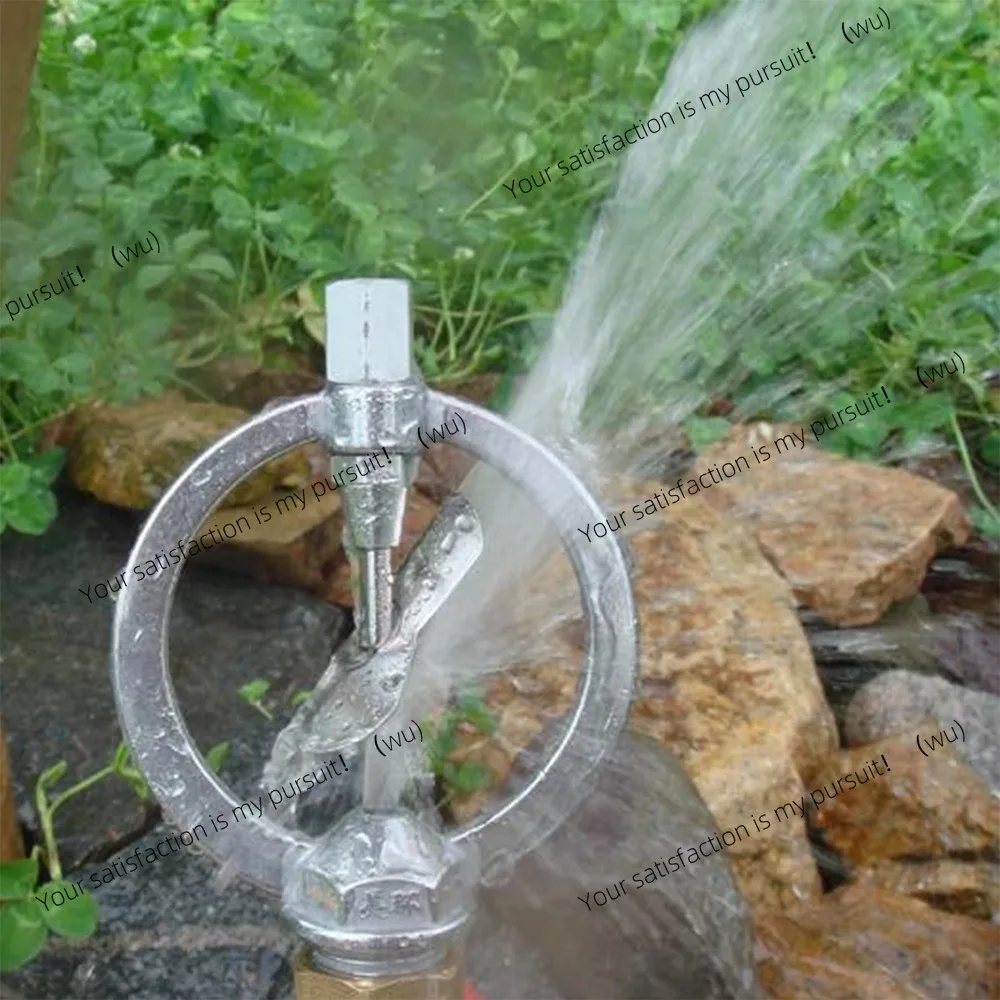 ZOCI-Automatic Watering Irrigation Sprinkler Heavy Duty Zinc Metal 360 Degrees Rotary Rotating Watering Scattering Nozzle Garden