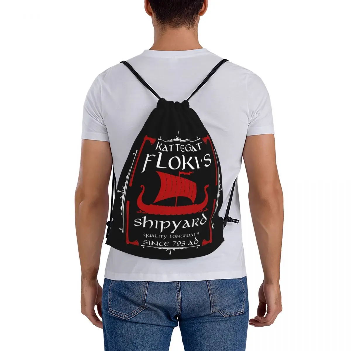 Drawstring Bags Gym Bag Flokis Shipyard Kattegat Party New Design Fashion Streetwear Backpack Novelty Hot Sale Infantry pack