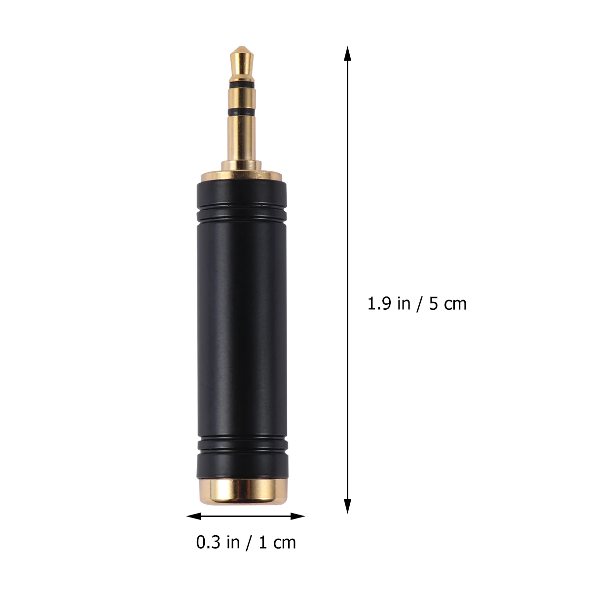 

2pcs 3.5Mm Male To 6.35Mm Female Metal Stereo Plug Headphone Adapter Jack Premium Durable Anti-Rust Corrosion Resistant Signal
