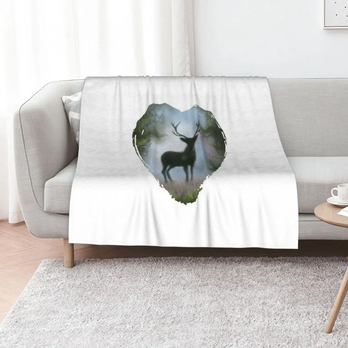My Deer HG White Throw Blanket Hairy Large Cute Thermal Single Warm Blankets