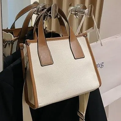 

Осень 2227, сумка через плечо, Мика, новый контрастный цвет, большая сумка на молнии, модный клатч, холст