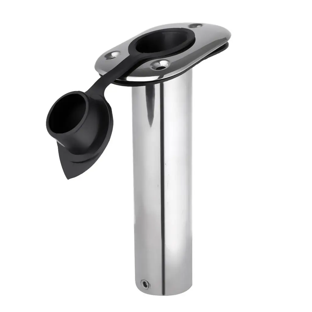 Flush Mount Stainless Fishing Rod Holder Marine Boat Rod Bracket for Supporting Tackle Racks