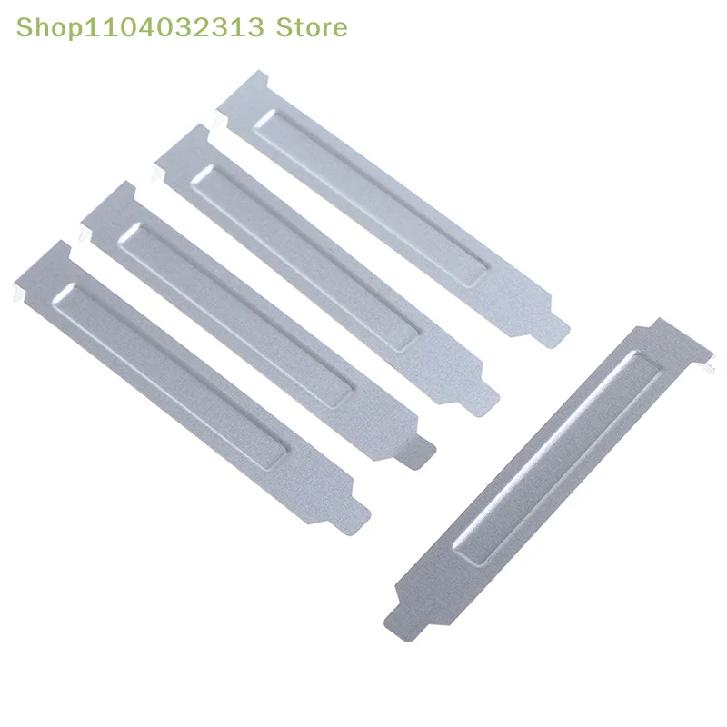 petite5pcs 12cm Silver PCI Slot Cover PC Computer Case Dust Filter Blanking Plate 12cm Computer Case PCI Slot Coveraccessories