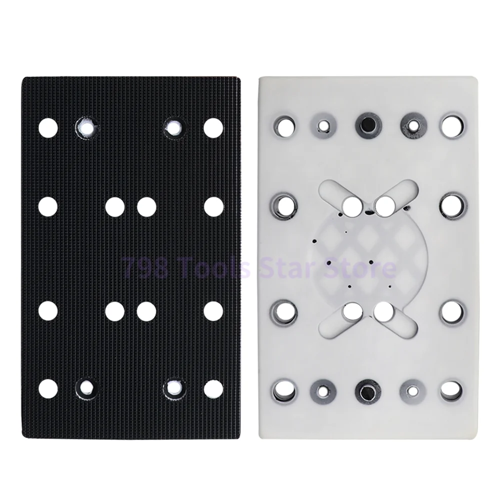 1PC 80mm x 130mm Soft Sanding Pad Sander Replacement Polishing Disc Fit for Festool RTS 400 RS 400 RTSC 400 Random Orbit Sanders