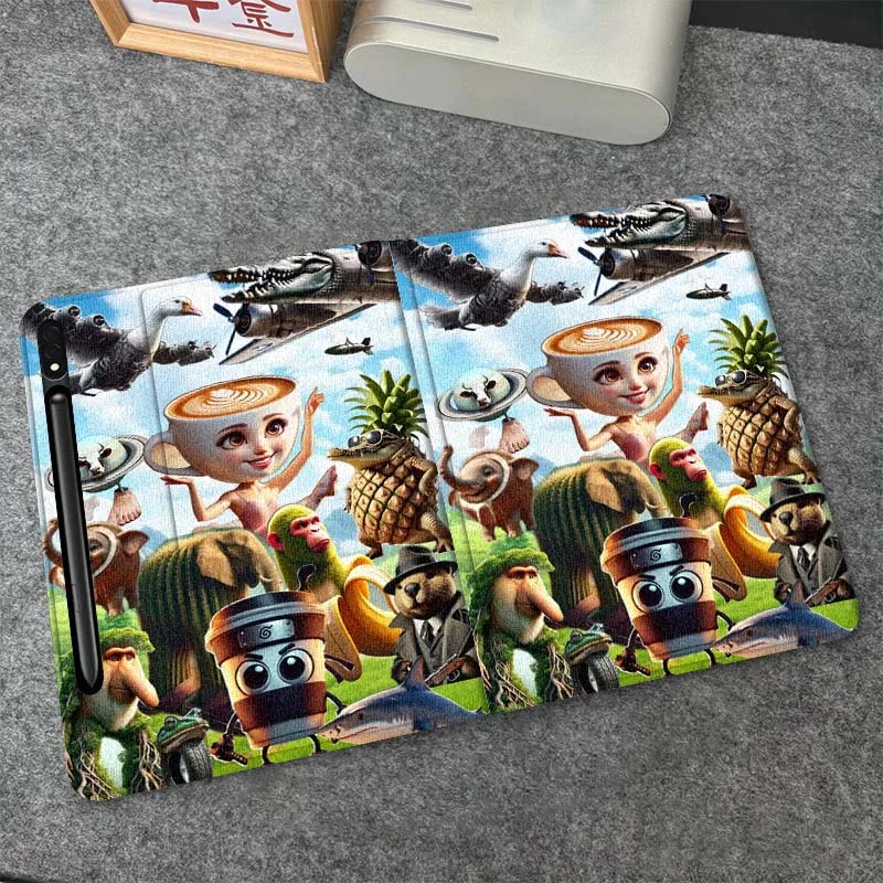 

Tungtungtungtung Anime For Samsung Galaxy Tab S6 S8 S9 S10 Lite FE 10.4 11 Inch 2022 2024 Tablet Case