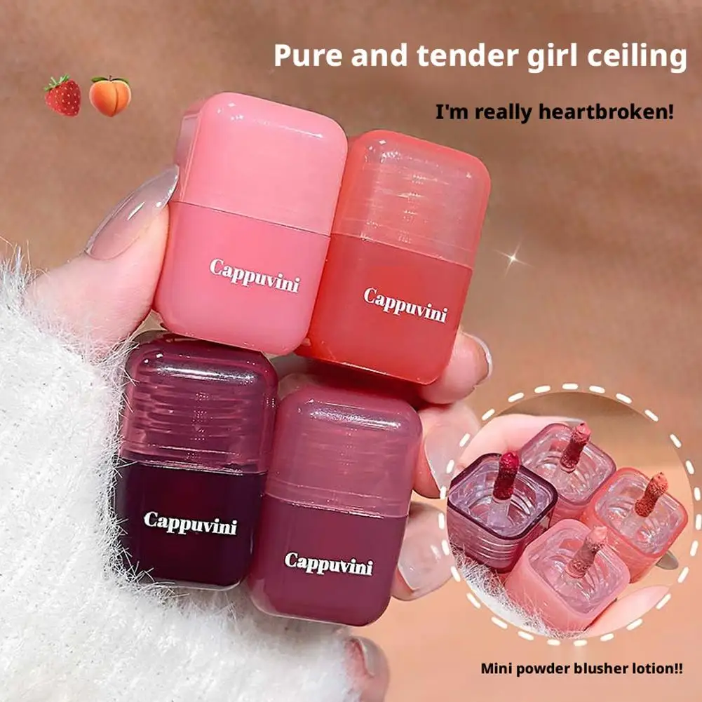 Mini Sweet Monochrome Liquid Blusher Moisturizing Mirror Blush Liquid Brightening Natural Rouge Korean Cosmetic Makeup