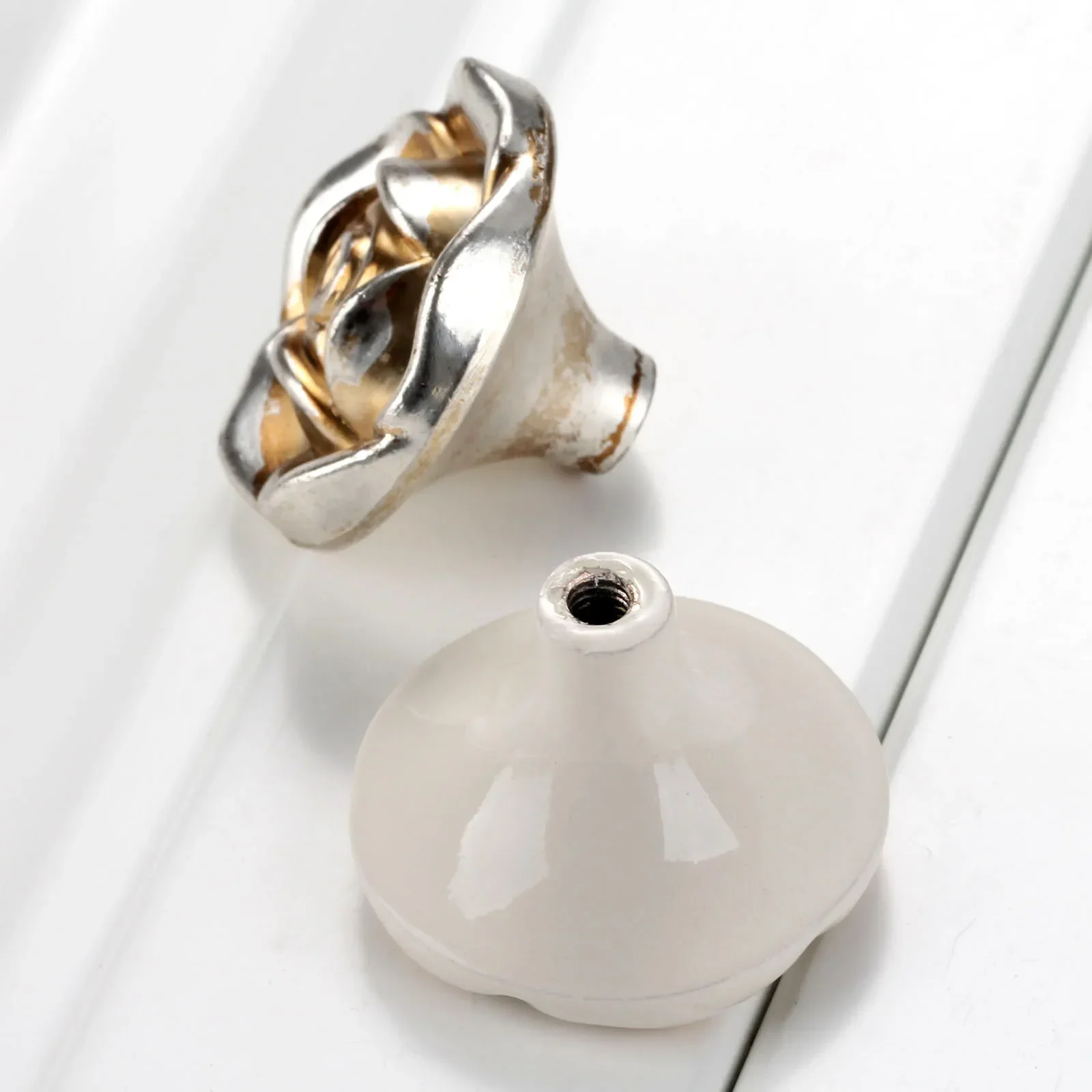 Single Hole Knobs Furniture Handles Rose Tiradores Para Cajones Dresser Drawer Kitchen Cupboard Handle Cabinet Knobs and Handles image 6