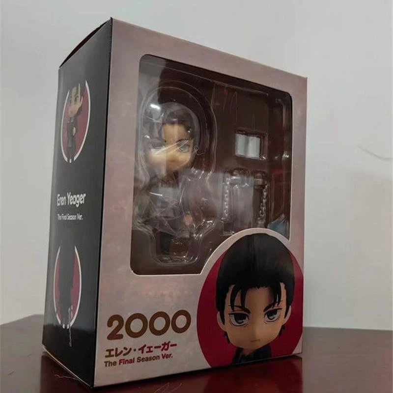 Attack On Titan Eren 2000 Nendoroid Swap Face Action Figures Cute Cartoon Doll Model Toy Figure Desktop Ornament Surprise Gifts view 6